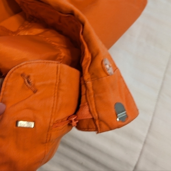 Bay Studio petite fun orange long shorts size 14 P - Picture 3 of 6